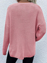 Load image into Gallery viewer, Notched Long Sleeve Sweater
