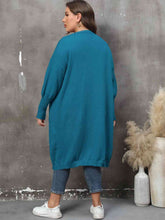 Load image into Gallery viewer, Plus Size Long Sleeve Pocketed Cardigan
