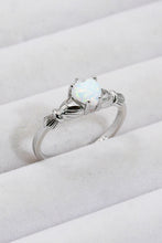 Load image into Gallery viewer, 925 Sterling Silver Heart Opal Ring
