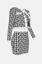 Load image into Gallery viewer, Printed Button Front Jacket, Sleeveless Top, and Skirt Set
