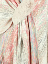 Load image into Gallery viewer, Heathered Fringe Hem Poncho
