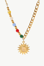Load image into Gallery viewer, Opal Sun Shape Pendant Necklace
