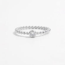 Load image into Gallery viewer, Zircon 925 Sterling Silver Bead Ring
