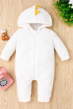 Load image into Gallery viewer, Baby Hooded Sherpa Jumpsuit
