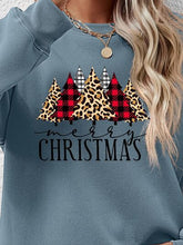 Load image into Gallery viewer, MERRY CHRISTMAS Round Neck Long Sleeve Sweatshirt
