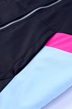 Load image into Gallery viewer, Leopard Color Block Zip-Up Hooded Jacket
