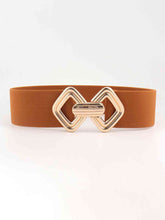 Load image into Gallery viewer, Geometric Buckle Elastic Wide Belt

