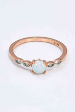 Load image into Gallery viewer, Opal Contrast Platinum-Plated Ring
