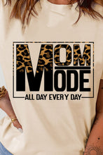 Load image into Gallery viewer, Letter Graphic Cuffed Round Neck Tee Shirt

