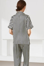 Load image into Gallery viewer, Striped Short Sleeve Shirt, Pants, and Cami Pajama Set
